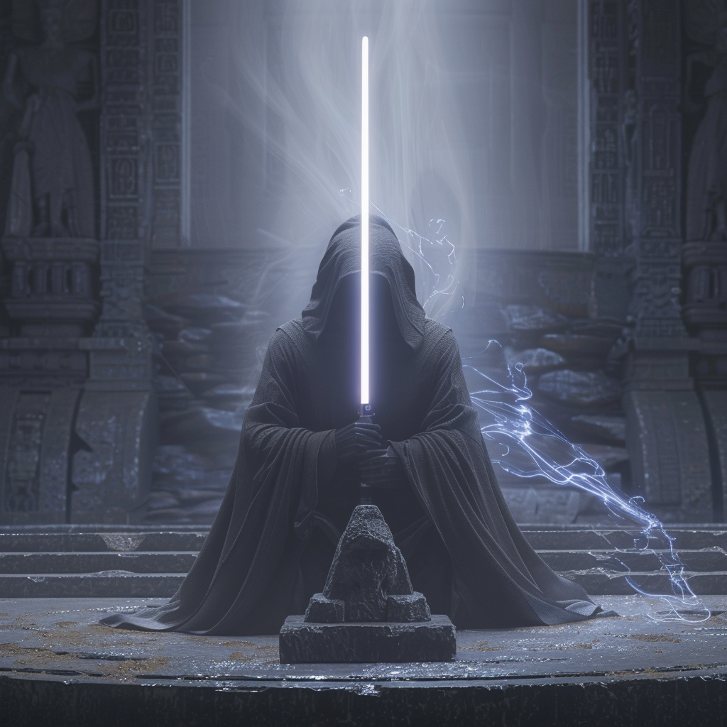 Ghostfire Crystal Lightsaber