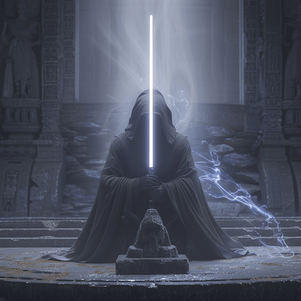 Ghostfire Crystal Lightsaber