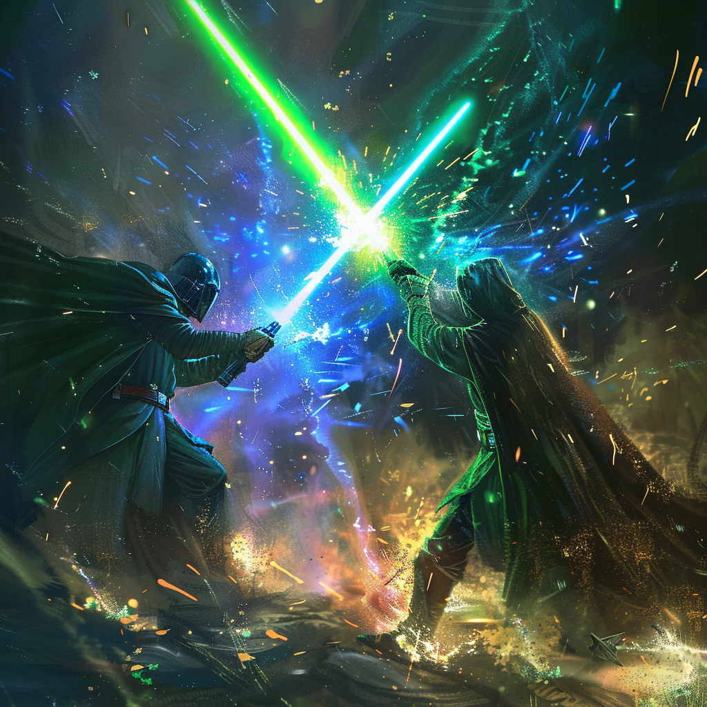 The difference between Blue VS Green Lightsaber