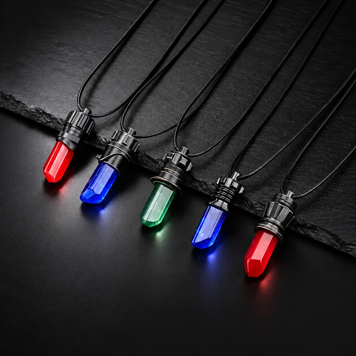 Kyber Crystal Pendant Necklace B1